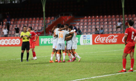 साफ च्याम्पियनसिप फुटबल भारतसँग नेपाल १–० गोल अन्तरले पराजित