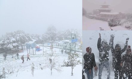 काठमाडौंसहित धेरै स्थानमा हिमपात, यसरी रमाउँदैछन हिउका पारखीहरु (फोटो फिचर)