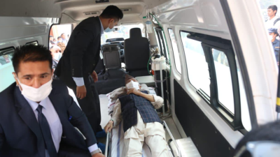 राष्ट्रपति रामचन्द्र पौडेललाई एयर एम्बुलेन्समार्फत भारत लगियो, एम्स अस्पतालमा उपचार