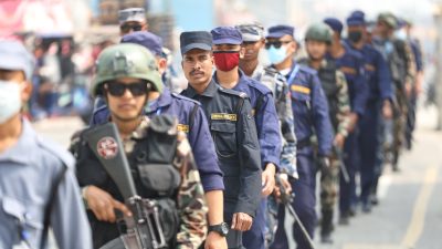 झापा–५ मा नेपाली सेनासहित सुरक्षा निकायको संयुक्त गस्ती