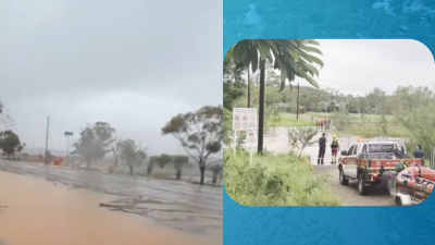 अष्ट्रेलियाको Barkly र  Central Australia क्षेत्रमा भारी वर्षा