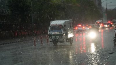 काठमाडौंलगायत देशका विभिन्न स्थानमा असिना सहित वर्षा