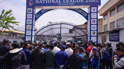 ‘ए’ डिभिजन लिगको तालिकाप्रति असन्तुष्टि जनाउँदै आन्दोलन